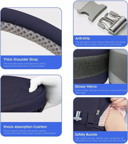 Marsupiu ergonomic cu centură pentru șolduri 3 în 1