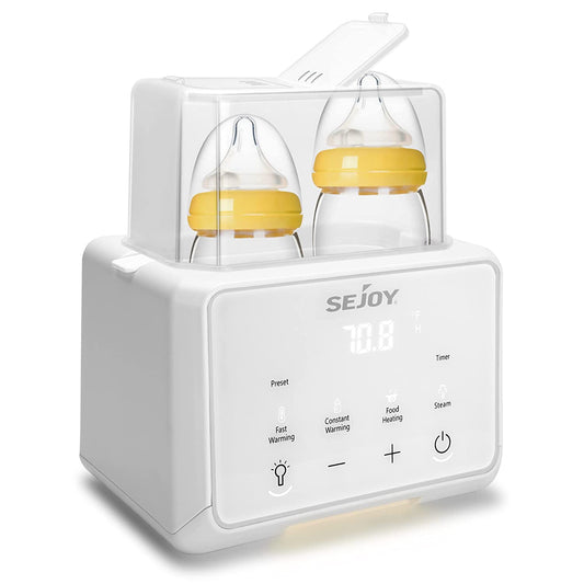 SEJOY 6-in-1 Doppel-Flaschenwärmer Sterilisator