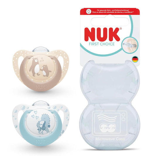 Suzeta din silicon NUK First Choice x2, 0–6 luni