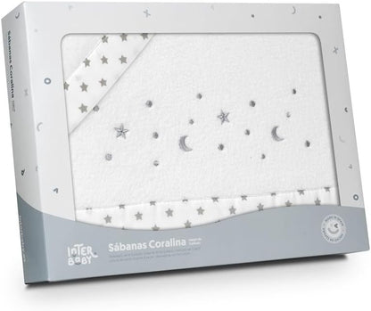 INTERBABY komplet pościeli do łóżeczka 60x120 cm Coralina