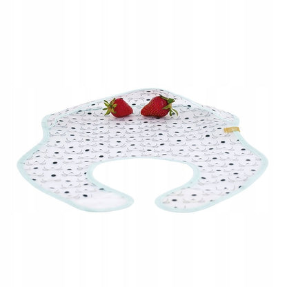 LASSIG plastic bib with hook-and-loop fastening and pocket, 6–24 months
