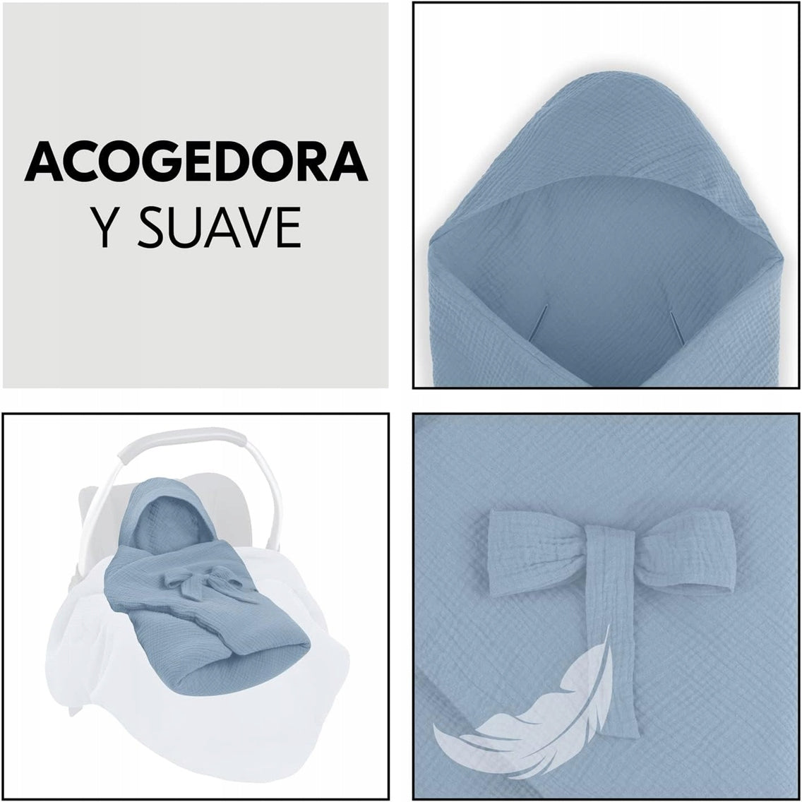 HAUCK SNUGGLE SO COSY înfășător pentru scaun auto, cărucior, păturică 75x75