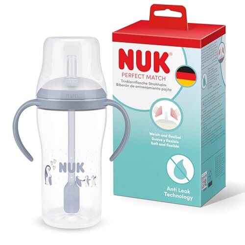 NUK Perfect Match cană de antrenament 260 ml de la 8 luni albastră