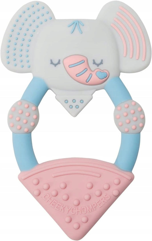 CHEEKY CHOMPERS jucărie de dentiție răcoritoare din silicon 7,5 x 11 cm ELEFANT DARCY