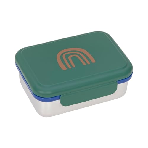 LÄSSIG Little Gang Rainbow Green cutie pentru prânz din oțel inoxidabil
