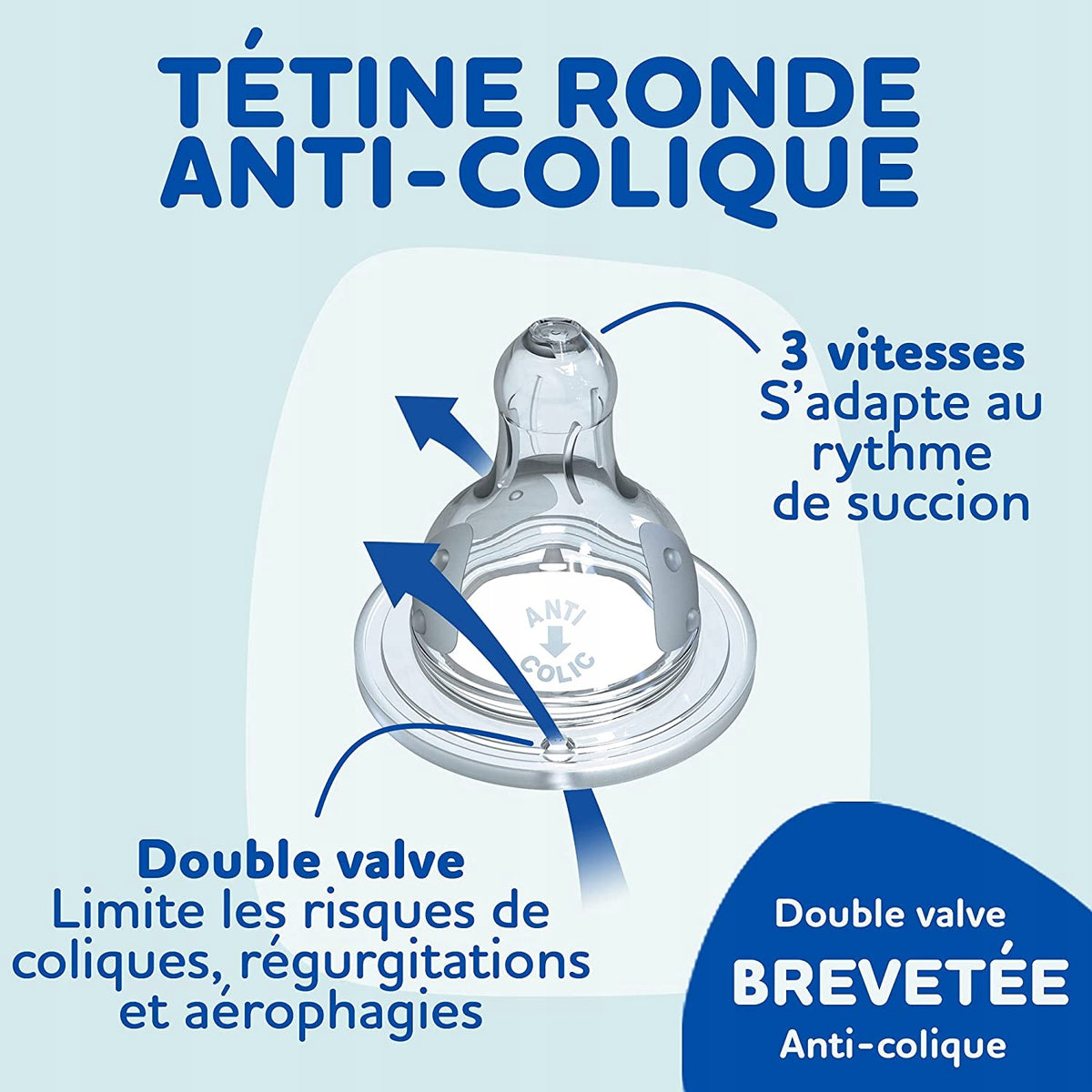 DODIE biberon anti-colici 330 ml 6m+
