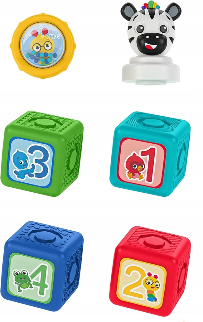 BABY EINSTEIN Connectables Add & Stack klocki magnetyczne 6 sztuk