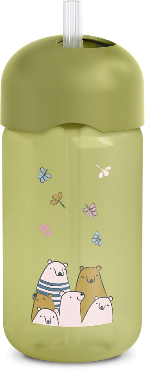 SUAVINEX Pahar de antrenament cu pai, cană anti-vărsare 340 ml 18 luni+