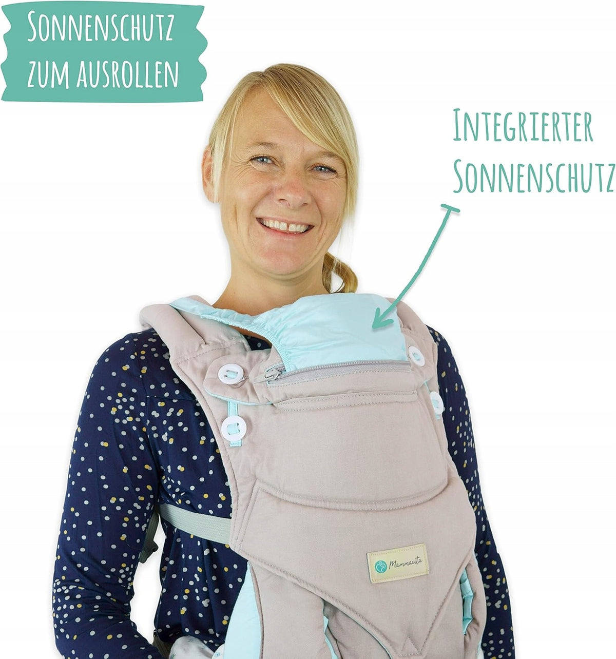 MAMMACITA portabebés ergonómico hasta 20 kg