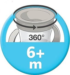 NUK Mini Magic Cup nepretekajúci pohár 360° 160 ml 6 m+