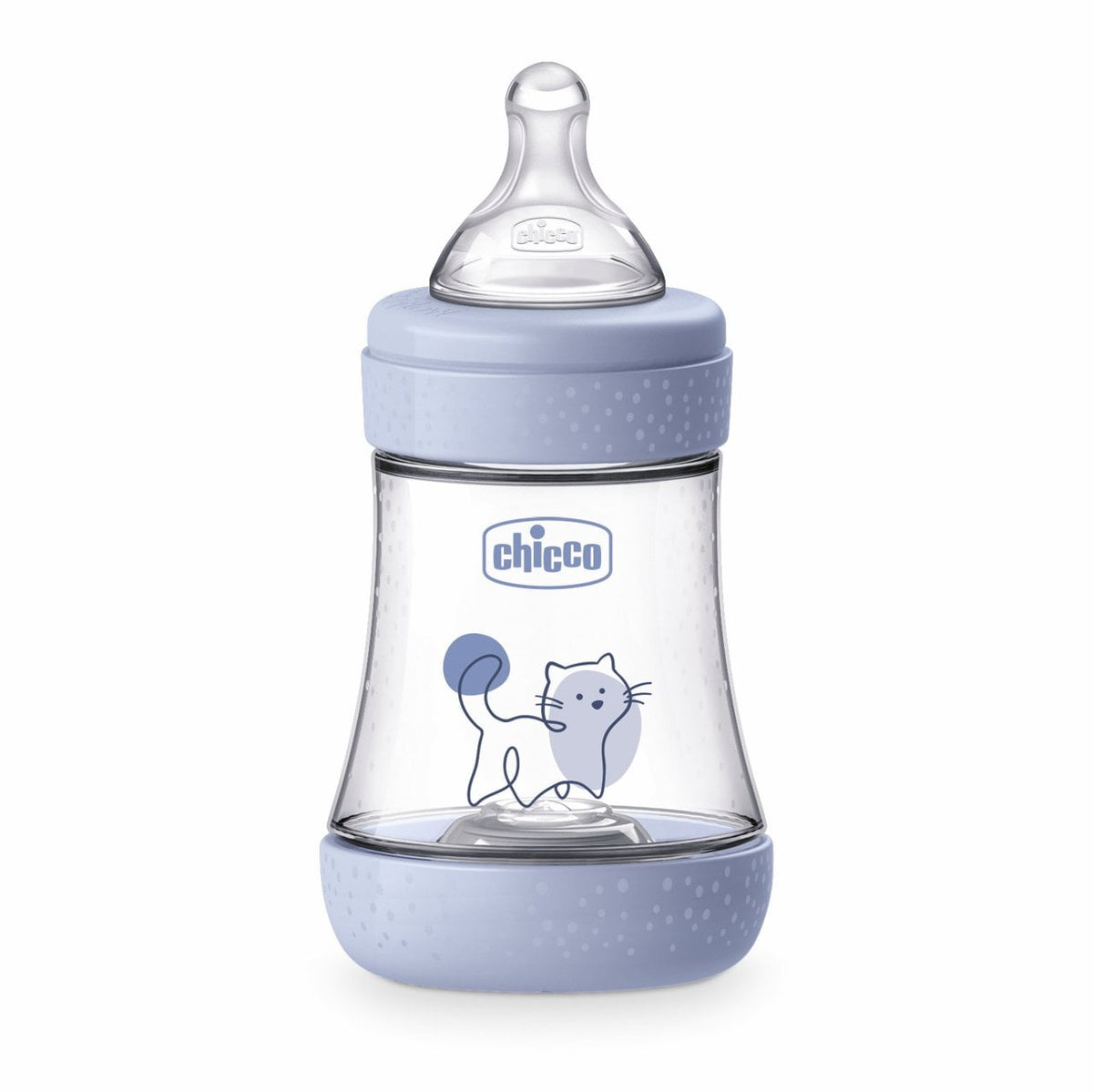 Chicco Perfect5 Bottle, 150 ml, Slow Flow, Blue, 0m