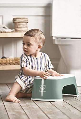 BabyBjörn Step Stool treaptă antiderapantă pentru copii, verde-albă