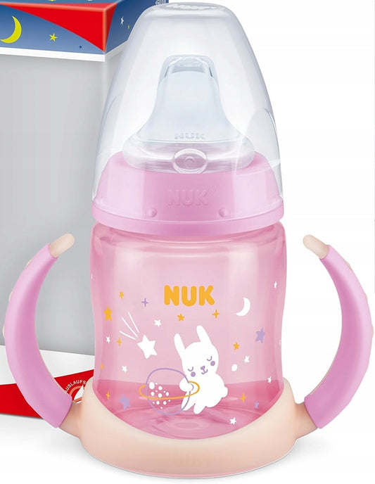 Cana de învățare NUK Learner Cup 150 ml indicator de temperatură STRĂLUCEȘTE ÎN ÎNTUNERIC