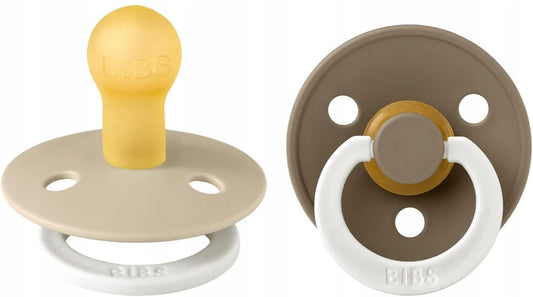 BIBS COLOUR GLOW smoczki uspokajające 2pack kauczuk 0-6 msc