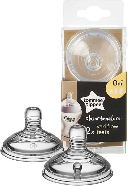 TOMMEE TIPPEE suzete 0m+ x2 VariFlow Closer to Nature