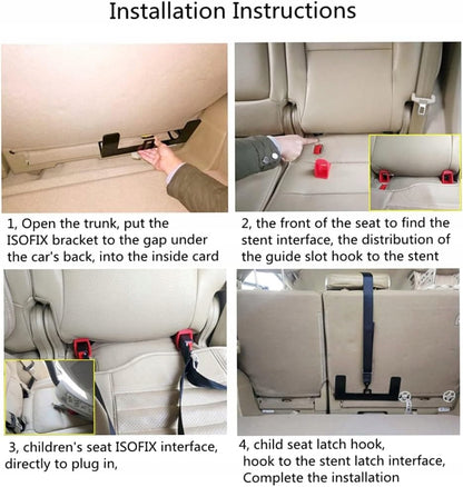 GEEVORKS set universal de montare adaptor ISOFIX