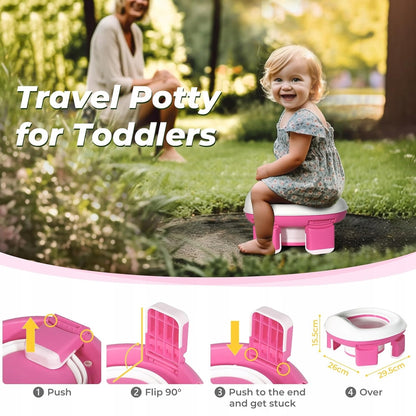 TYRY.HU 3în1 oliță turistică adaptor pentru toaletă + saci