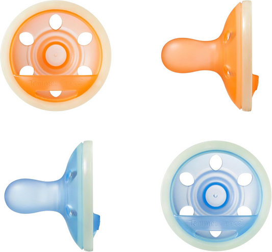 TOMMEE TIPPEE Chupete calmante Breast Like x4 6-18 meses BRILLA