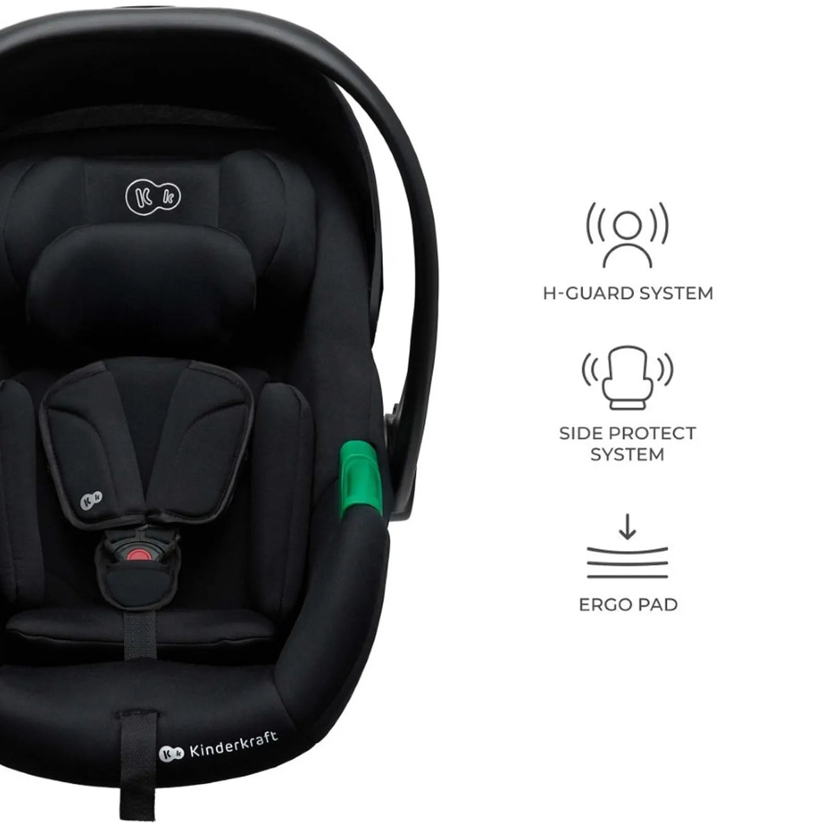 KINDERKRAFT B-TOUR 3w1 wózek wielofunkcyjny do 22kg + fotelik MINK PRO – LIGHT GREY – zdjęcie 3