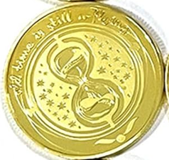 BRADOC Zâna Măseluță monedă metalică placată cu aur pentru sub pernă 4 cm CLEPSIDRĂ