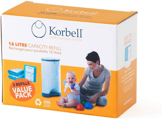 KORBELL recambios para contenedor de pañales 16L 3x