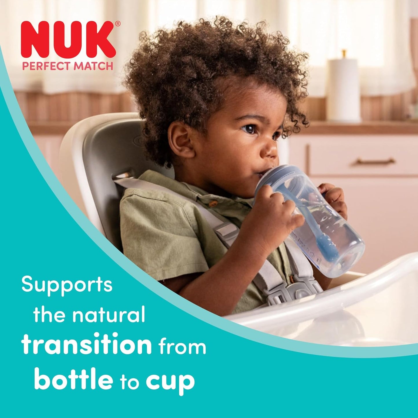 NUK Perfect Match kubek ze słomką 260 ml 8m+