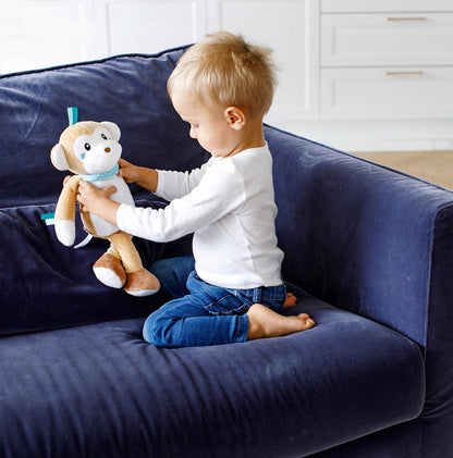 INNOGIO GIO-881 jucărie de pluș cu lumină și 10 sunete MAIMUȚA LUCY 35 cm