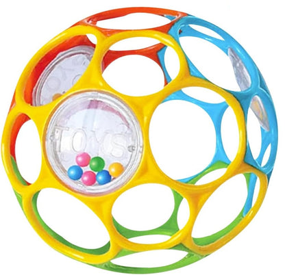 KIKUO Classic Ball, jucărie de dentiție și prindere în formă de minge, cu zornăitoare 11,5 cm