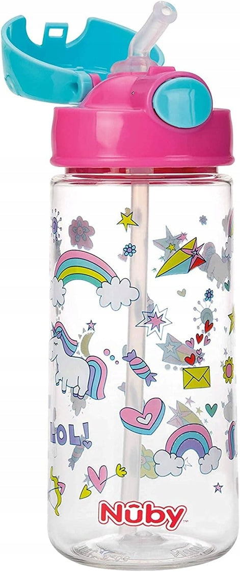 NUBY Straw Cup tritanowy bidon ze słomką 4 l+ 540 ml