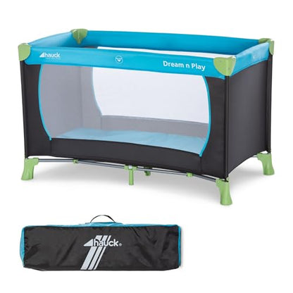 Hauck Dream N Play pătuț de călătorie Waterblue 120 x 60 cm