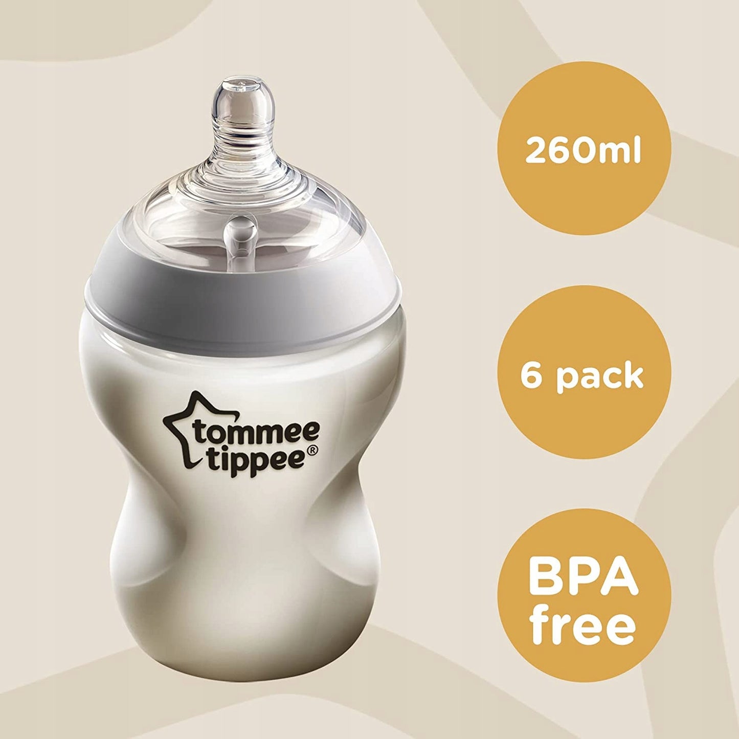 TOMMEE TIPPEE anti-colic bottle set x6