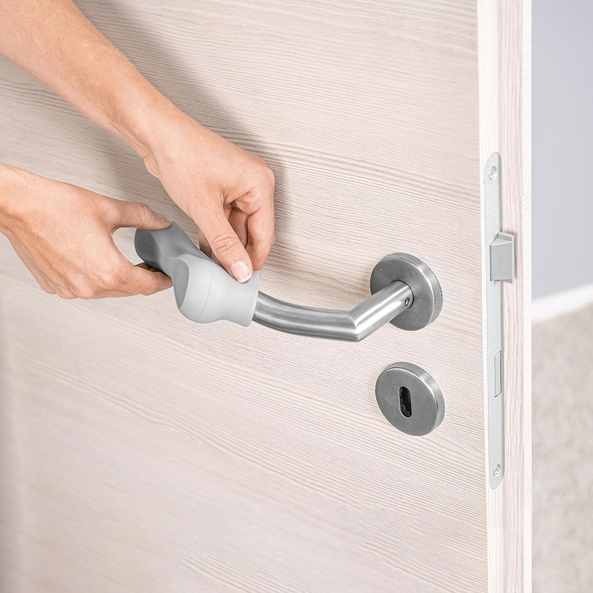REER HandleGuard protecție din silicon pentru clanță 13 cm 2 bucăți