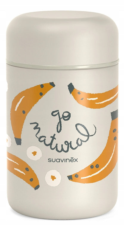 SUAVINEX Go Natural termos alimentar din oțel inoxidabil 400 ml