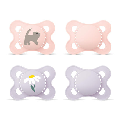 MAM Original suzete de calmare din silicon 0-6 luni x4