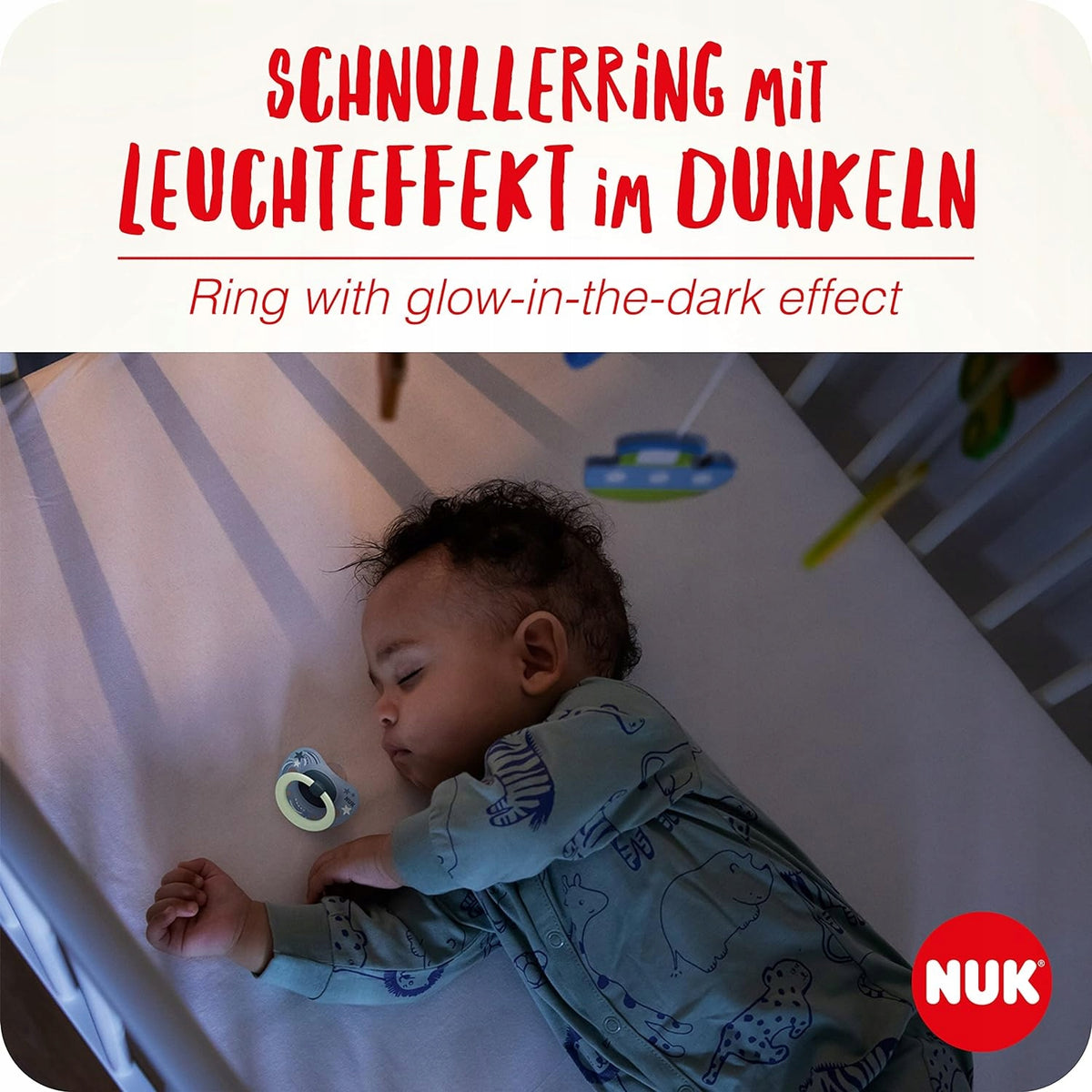 NUK Signature DAY&NIGHT soother x2, glow in the dark x2, storage box