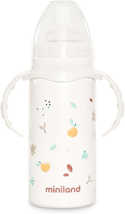 MINILAND Thermobaby sticlă termică din oțel inoxidabil 240 ml 0+