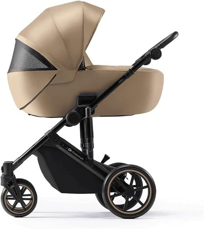 KINDERKRAFT PRIME2 PRO cărucior multifuncțional 3 în 1 până la 22 kg + scoica MINK PRO