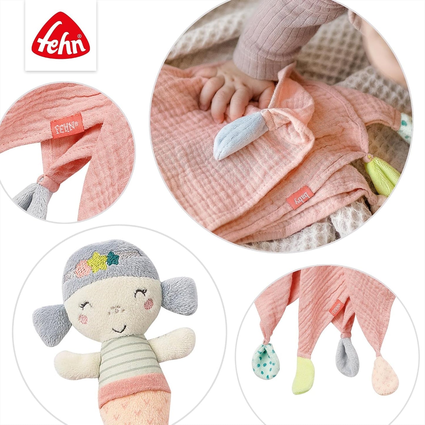 FEHN knuffeldoekje 45 cm ZEEMEERMIN