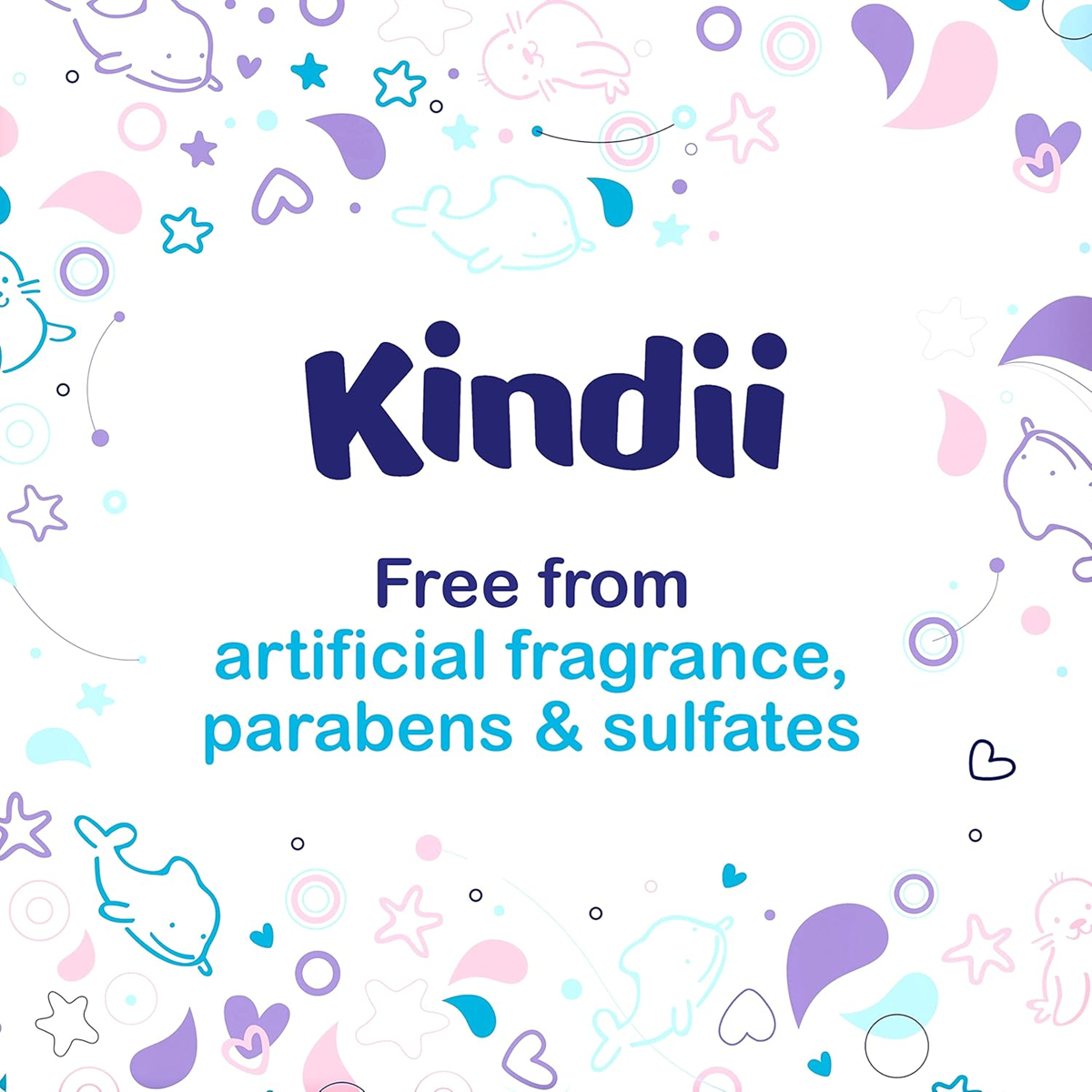 KINDII Pure Water 99 chusteczki nawilżane wodą x60