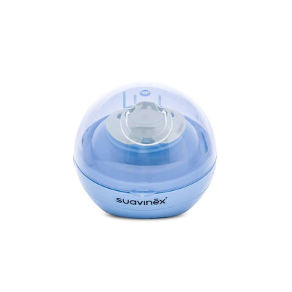 SUAVINEX Duccio STERYLIZATOR smoczków UV 9 cm, niebieski, kompaktowy sterylizator smoczków z USB