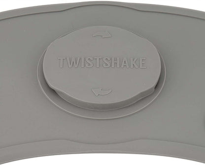 TWISTSHAKE mata CLICK MAT z talerzykiem 6msc+ silikonowa mata z przyssawką, szara