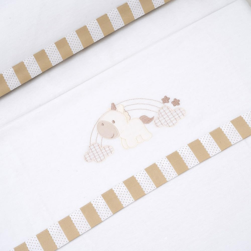 INTERBABY komplet pościeli 3częściowy 60x120 / 40x60 / 110x155