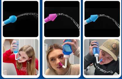 MAOEVER Nasal 300 irigator nazal pentru copii și adulți 3 capete 300 ml