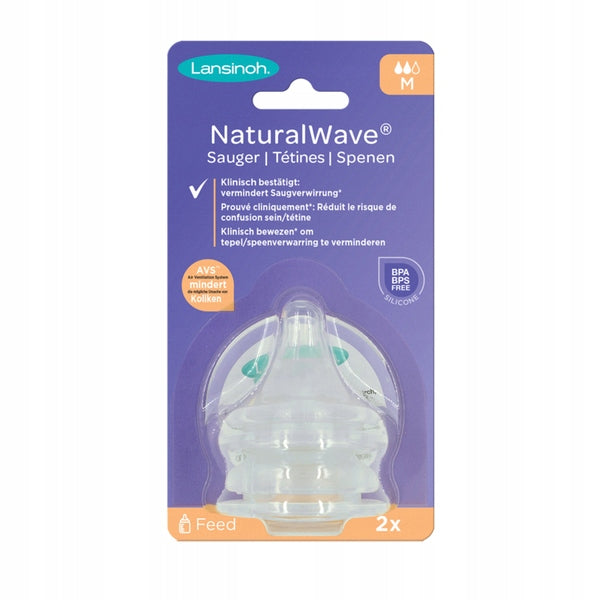 LANSINOH NaturalWave cumisüveghez való etetőcumik 3 hó+