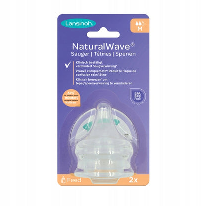 LANSINOH NaturalWave cumisüveghez való etetőcumik 3 hó+
