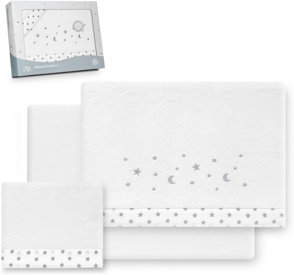 INTERBABY komplet pościeli do łóżeczka 60x120 cm Coralina