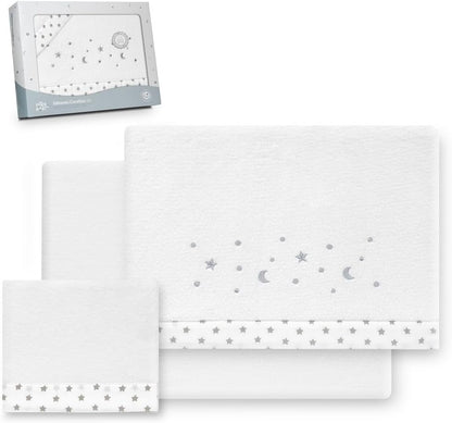 INTERBABY komplet pościeli do łóżeczka 60x120 cm Coralina