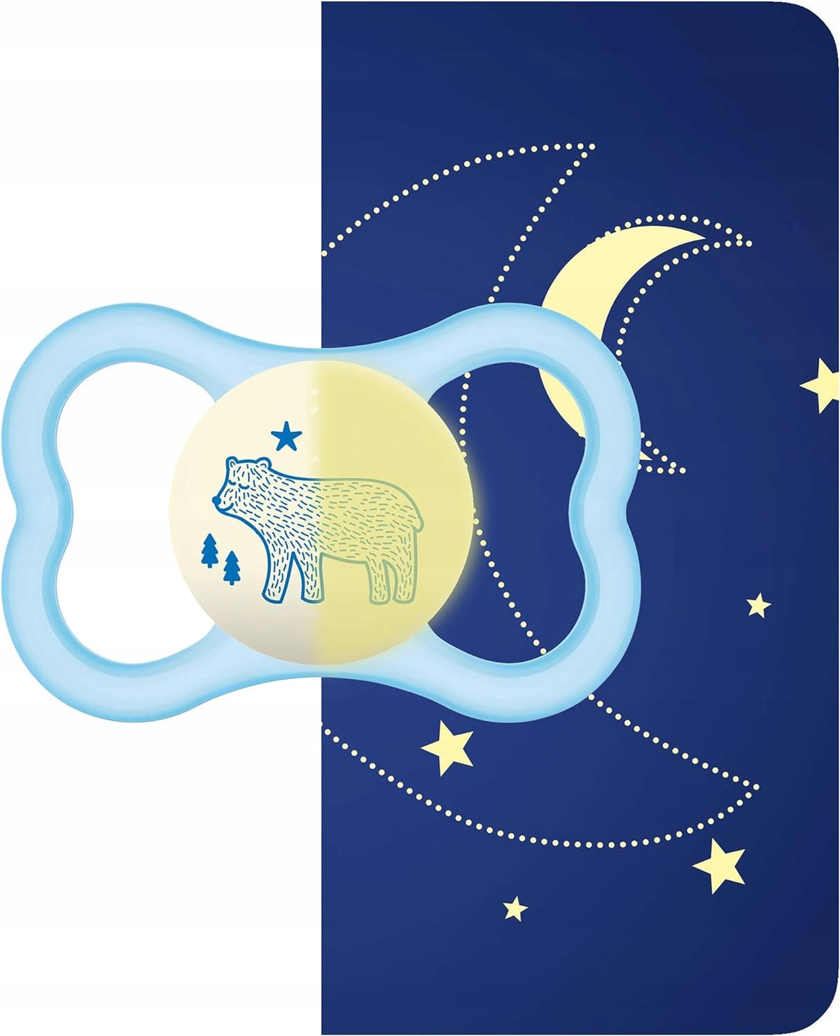 MAM AIR NIGHT soother x2 glowing in the dark
