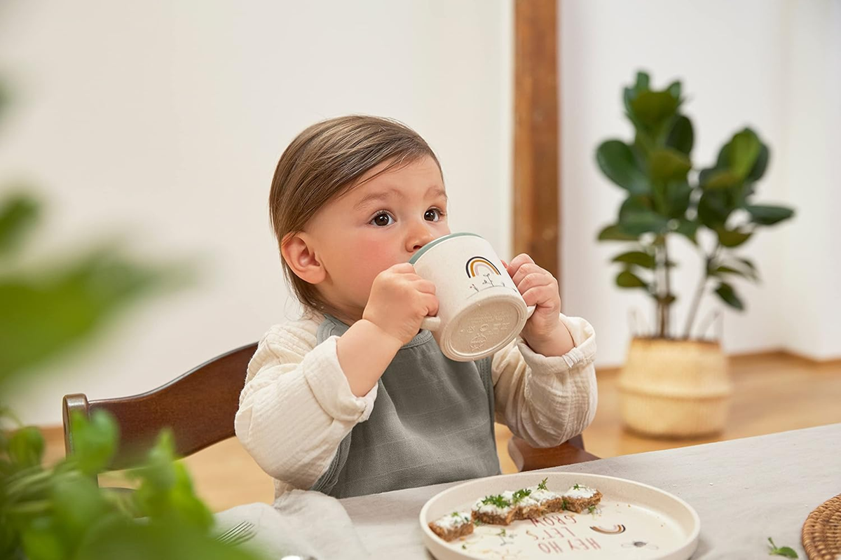 LASSIG Sippy Cup Garden Explorer training cup for learning to drink