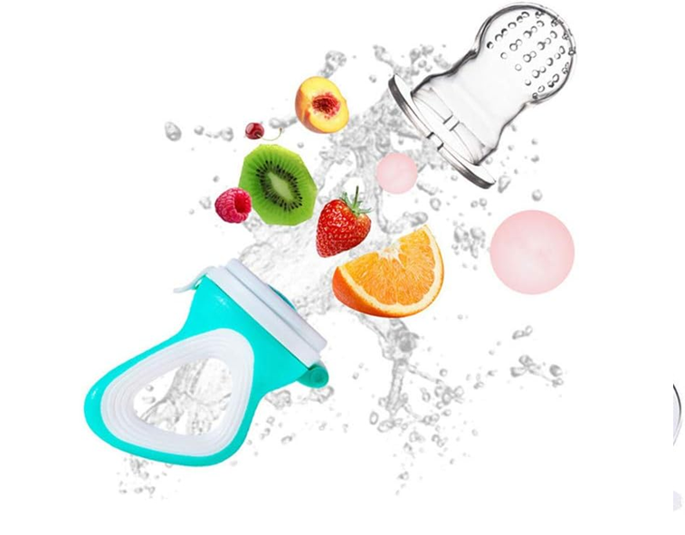 MELARQT massaggiagengive dosatore di frutta per bambini 3-12 mesi 2 pezzi 6 beccucci